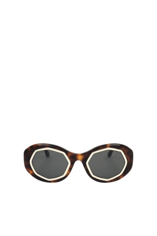 Lunettes de soleil mixte - Catégorie 3 - Marni - Noir, marron et gris