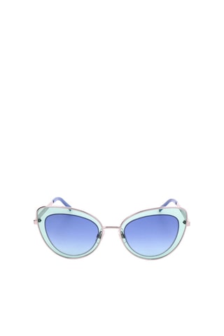 Lunettes de soleil femme ornées de cristaux Swarovski - Catégorie 2 - Swarovski - Bleu et argenté