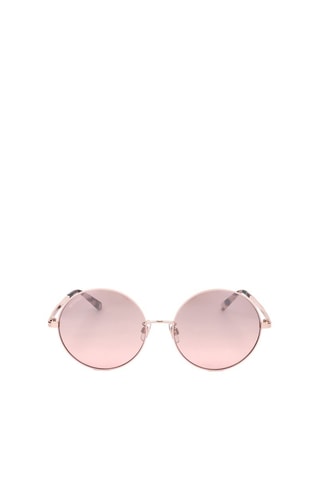 Lunettes de soleil femme - Catégorie 2 - Swarowski - Marron, rose et doré