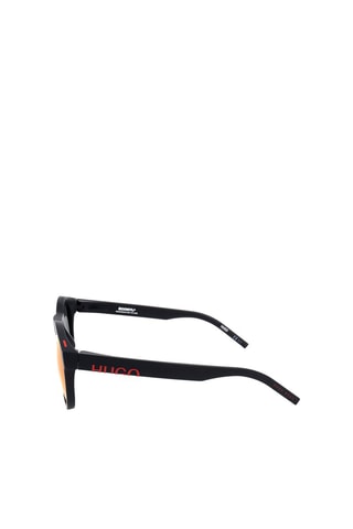 Lunettes de soleil homme - Verres effet miroir - Catégorie 3 - Hugo - Noir