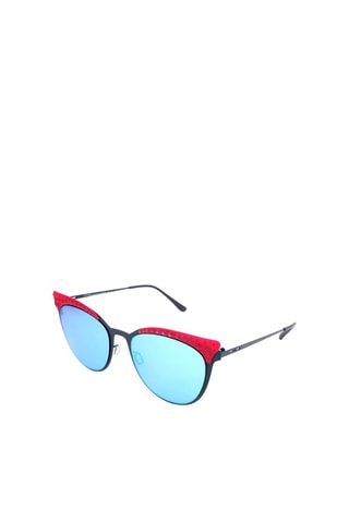 Lunettes de soleil femme - Verres effet miroir - Catégorie 1 - Italia Independent - Bleu et rose