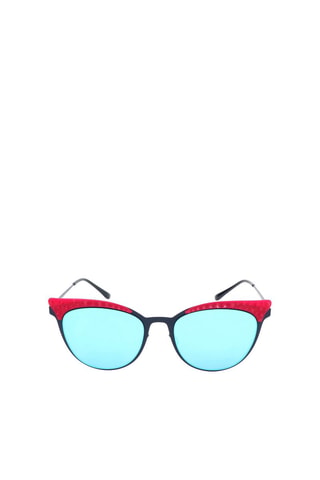 Lunettes de soleil femme - Verres effet miroir - Catégorie 1 - Italia Independent - Bleu et rose