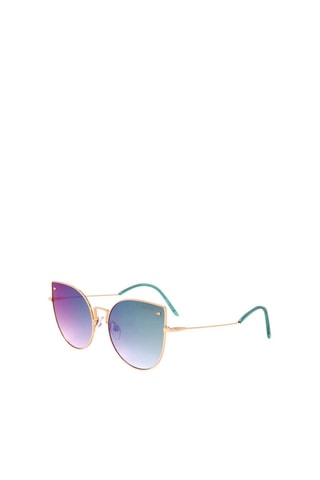 Lunettes de soleil femme - Catégorie 2 - Hickmann - Bleu et doré
