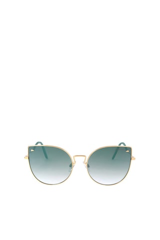 Lunettes de soleil femme - Catégorie 2 - Hickmann - Bleu et doré