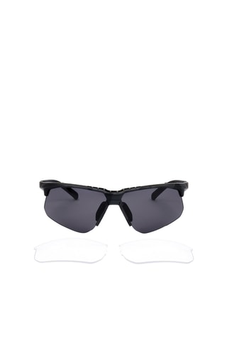 Lunettes de soleil homme - Verres correcteurs amovibles - Catégorie 3 - Adidas sport - Noir, rose et gris