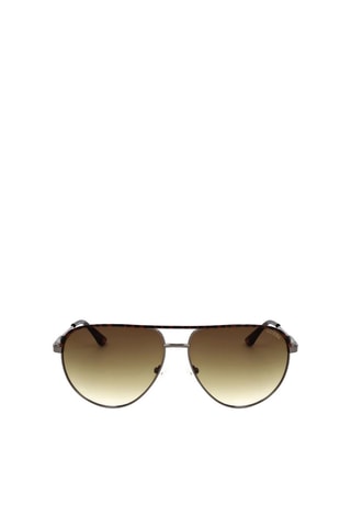 Guess - Lunettes de soleil - Catégorie 3 - Homme - Marron et argenté