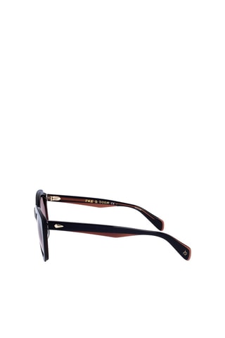 Lunettes de soleil femme - Catégorie 2 - Rag & Bone - Bleu et marron
