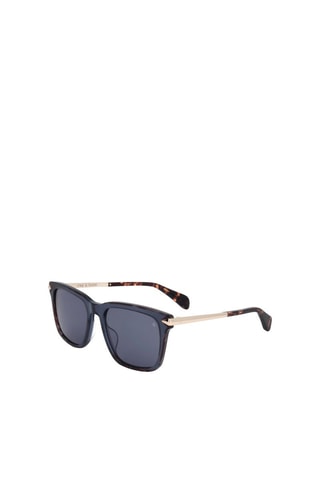 Lunettes de soleil homme - Catégorie 3 - Rag & Bone - Bleu, marron et doré