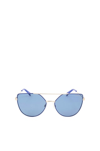 Lunettes de soleil polarisées femme - Catégorie 1 - Polaroid - Bleu, rose et argenté