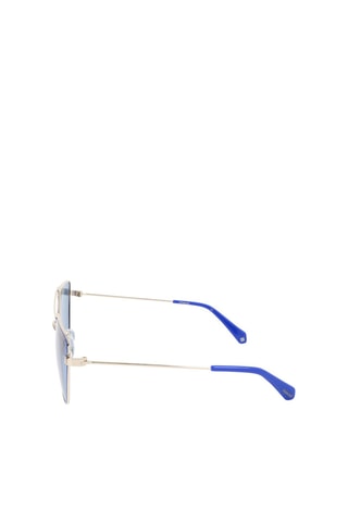 Lunettes de soleil polarisées femme - Catégorie 1 - Polaroid - Bleu, rose et argenté