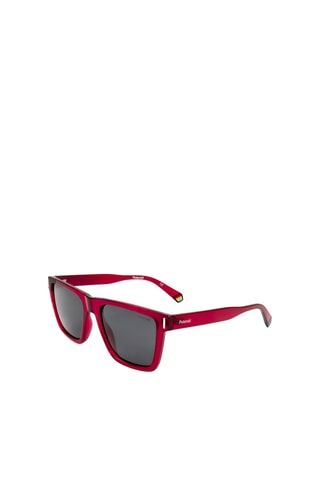 Lunettes de soleil polarisées homme - Catégorie 3 - Polaroid - Rouge et argenté