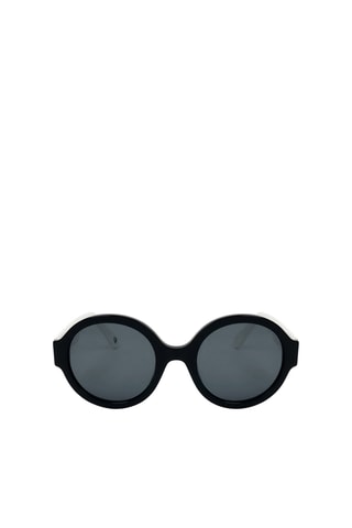 Lunettes de soleil femme - Catégorie 1 - Benetton - Blanc et noir