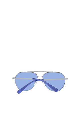 Lunettes de soleil homme - Catégorie 2 - Benetton - Argenté et bleu