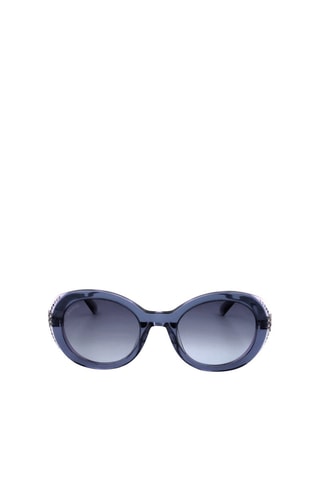 Lunettes de soleil femme ornées de cristaux Swarovski - Catégorie 2 - Swarovski - Bleu et argenté