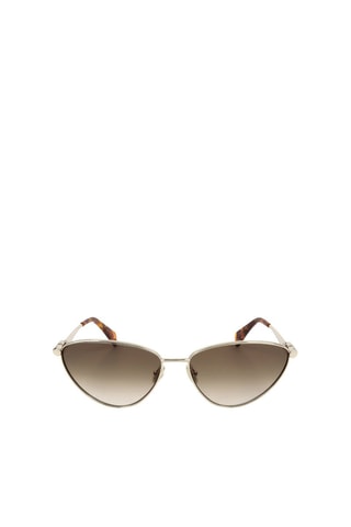 Lunettes de soleil femme - Catégorie 2 - Lanvin - Marron et doré