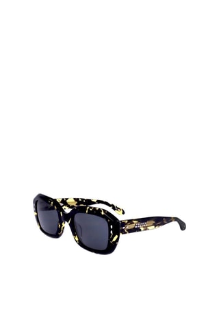 Lunettes de soleil femme - Catégorie 3 - Isabel Marant - Blanc, noir, jaune et gris