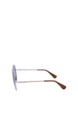 Lunettes de soleil femme - Catégorie 2 - MaxMara - Marron et argenté