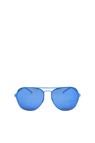 Lunettes de soleil homme - Verres effet miroir - Catégorie 2 - Italia Independent - Bleu