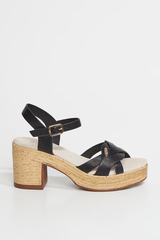 Sandali con tacco Louanne - Nero