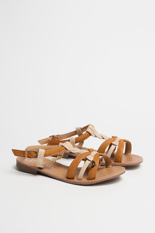 Sandali Deline - Beige e cammello