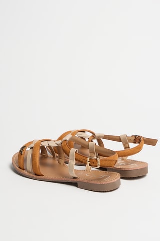 Sandali Deline - Beige e cammello
