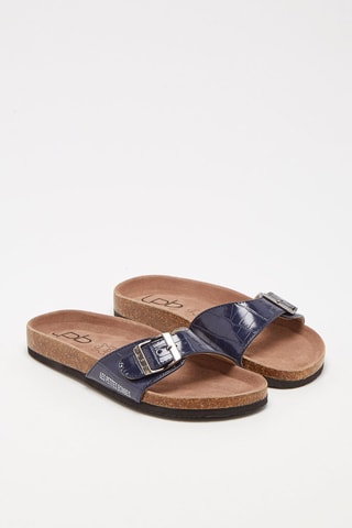 Ciabatte in vernice - Navy