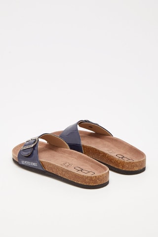 Ciabatte in vernice - Navy