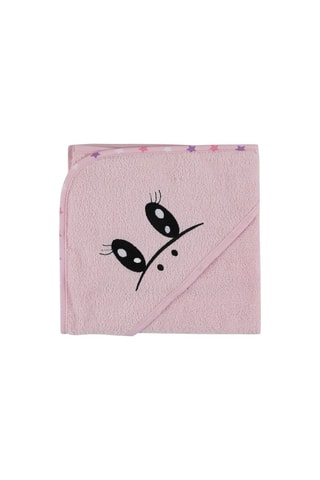 Telo bagno e bavaglino - Rosa
