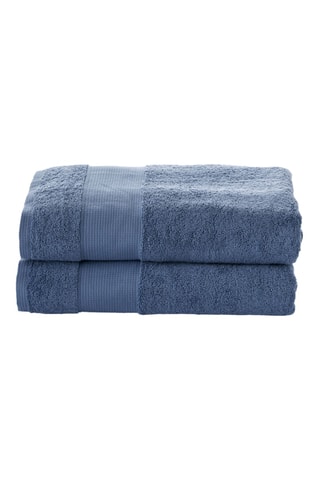 2 teli doccia - Blu - 70 x 140 cm