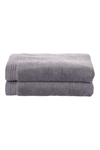 2 teli doccia - Grigio - 70 x 140 cm