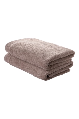 2 teli doccia - Beige - 70 x 140 cm