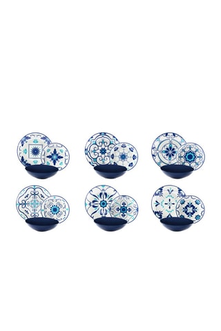 Service en porcelaine et grès Vietri - 18 pièces