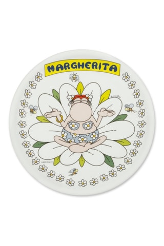 6 assiettes à pizza en porcelaine Mordillo - 30,5 cm