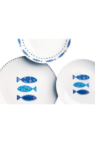 Service en porcelaine Ocean - 18 pièces