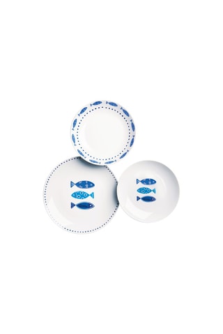 Service en porcelaine Ocean - 18 pièces