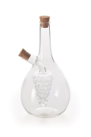 Huilier et vinaigrier goutte en verre soufflé Soffio - 50 cl et 5 cl
