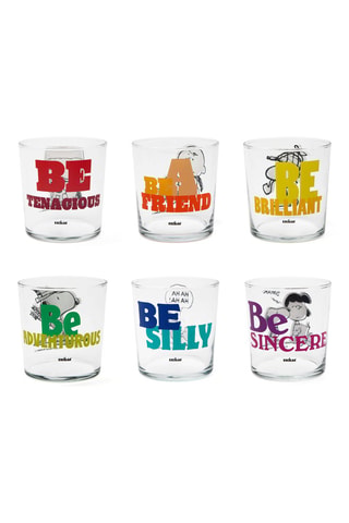 6 verres Snoopy Peanuts - 35 cl