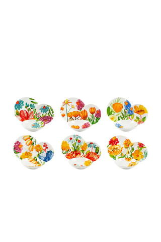 Service en porcelaine Blooming - 18 pièces
