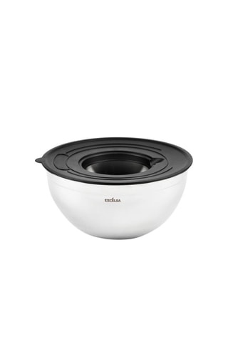 3 bols en acier inoxydable avec couvercles Elegance - 16/20/24 cm