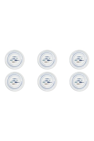 6 assiettes à pizza en porcelaine - 30,5 cm