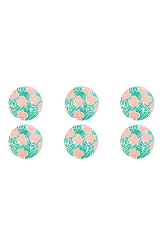 6 sets de table Primula - 38 x 38 cm - Multicolore