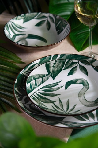 Service en porcelaine Jungle Chic - 18 pièces