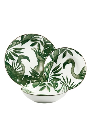 Service en porcelaine Jungle Chic - 18 pièces