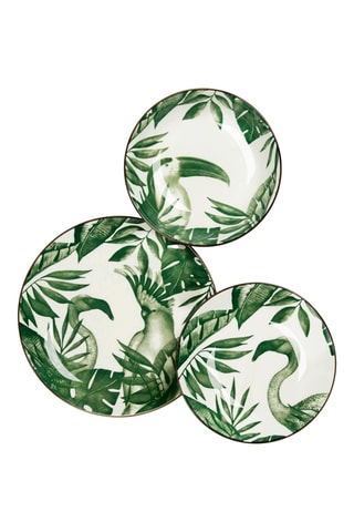 Service en porcelaine Jungle Chic - 18 pièces