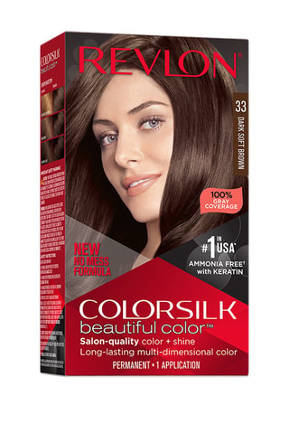 Tinte permanente Colorsilk Beautiful Color - N.° 33 Castaño oscuro delicado - 130 ml