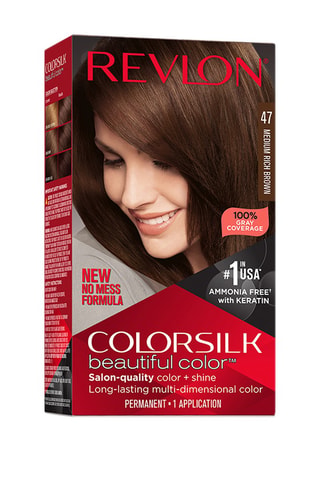 Tinte permanente Colorsilk Beautiful Color - N.° 47 Castaño intenso medio - 130 ml