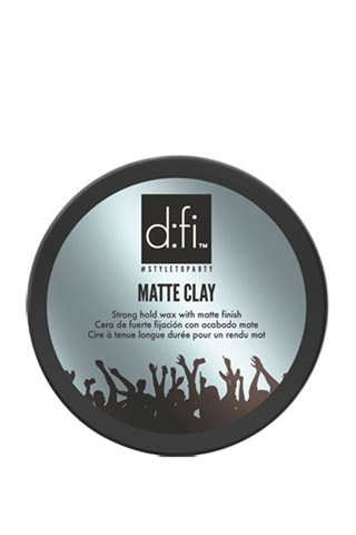 Cera de fijación fuerte y acabado mate D:FI Matte Clay - Cabello rebelde o corto - 75 ml