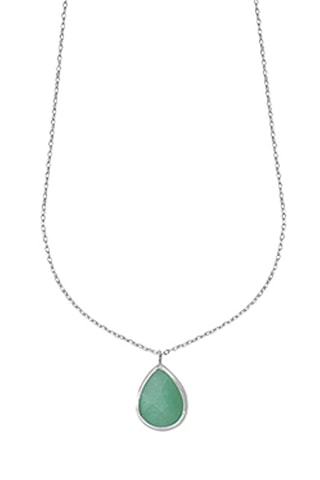 Collar - Plata y verdelita