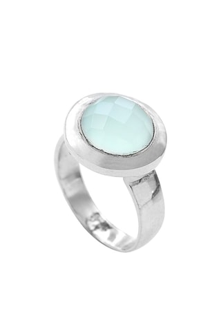 Anillo - Plata esterlina y calcedonia