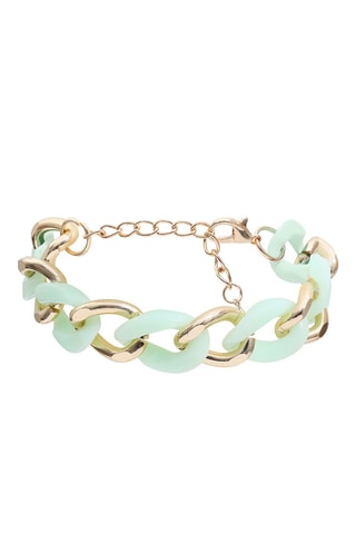 Pulsera - Dorado y verde claro